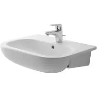 Duravit DCode 550 x 440 SemiRecessed Basin  White - 0