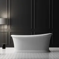 Luxe York 1700 Traditional freestanding Acrylic Bath - 0