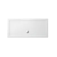 Rectangular Acrylic 1800x 800 x 35mm tray - White Gloss - 0