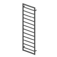 1200X600mm Mitre Designer Matt Anthracite Heated Towel Rail - 0