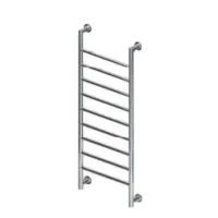 1200 X 600mm Mitre Designer Matt Chrome Heated Towel Rail  - 0