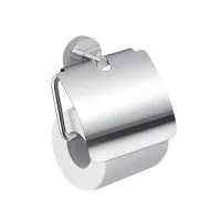 Bathroom Origins Eros Chrome Toilet Roll Holder with Flap - 0