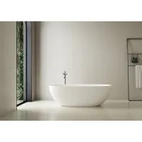 Luxe Stirling 1500 Oval Freestanding Solid Surface Bath  - 4