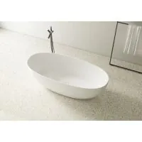 Luxe Stirling 1500 Oval Freestanding Solid Surface Bath  - 5