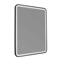 HIX Mirror With Light - Matt Black - 0