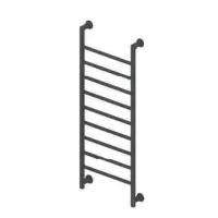 1200 X 500mm Open Designer Matt Anthracite Heated Towel Rail  - 0