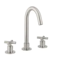 Crosswater MPRO Crosshead Basin 3 Hole Set -Stainless Steel - 0