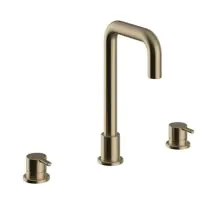 Dartmouth 3TH Basin Mixer Brushed Brass - 0