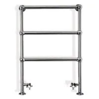 950 X 500mm Traditional Chrome Heated Towel Rail Floor Standing - 0