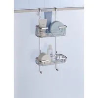 Bathroom Origins 2 Tier Hanging Wire Shower Rack  - 0