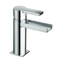 Just Taps Italia 150 Open Spout Chrome Monobloc Basin Mixer - 0