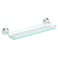 Heritage Clifton Wall Mounted Gallery Shelf in Chrome - 0