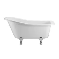 Burlington Buckingham 1500 x 750mm Roll Top Slipper Bath - 0