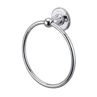 Burlington Edwardian Wall Mounted Towel Ring in Chrome - 0