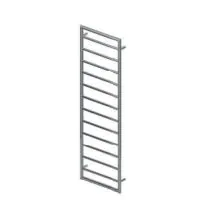 1200 X 600mm Mitre Designer Chrome Heated Towel Rail  - 0