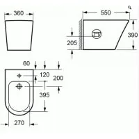 Essentials Arco Floor Standing Bidet White - 5