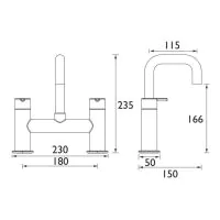 Dartmouth Bath Filler Brushed Brass - 0