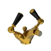 Lefroy Brooks Classic Black Lever Monobloc Bidet Mixer With Pop Up Waste (choose finish) - 4