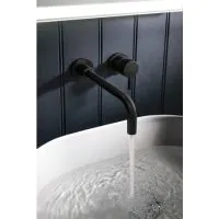 Crosswater MPRO Wall Mounted Basin Mixer Matt Black - 0