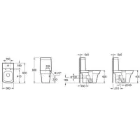 Bloque Complete Close Coupled WC including Seat - 4