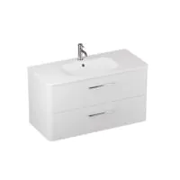 Camberwell 1000mm Wall Mounted basin 1Tap Hole White - 0