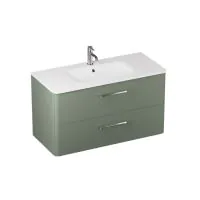 Camberwell 800mm Wall Mounted Vanity Unit - Earthy Green - 0