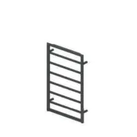 800 X 500mm Mitre Designer Matt Anthracite Heated Towel Rail  - 0