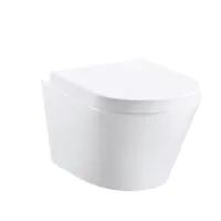 Essentials Arco 520mm Rimless Wall Hung Pan White - 0