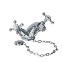 Lefroy Brooks Connaught Monobloc Bidet Mixer With Plug & Chain Waste (choose finish) - 0