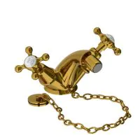 Lefroy Brooks Connaught Monobloc Bidet Mixer With Plug & Chain Waste (choose finish) - 4