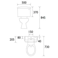 Hatton Dual Flush Cistern Optimizes Efficiency in Bathrooms - 0