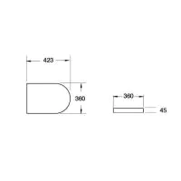 Essentials Duro Standard Soft Close WC Seat - 1