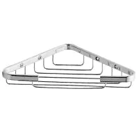 Bathroom Origins Dakota Corner Wire Basket - 0