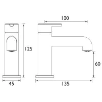 Dartmouth Basin Pillar Taps Brushed Brass - 0