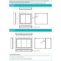 HIB Edge 120 Mirror Cabinet 1200 x 700mm Rectangular LED Mirror Cabinet With Charging Sockets - 0