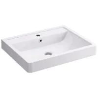 Pura Flite Floor Vanity Unit 600mm Single Drawer Including Basin - 1