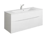 Crosswater Glide II 1000x450mm Wall Hung Vanity Unit  - White Gloss - 0