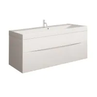 Crosswater Glide II 1000x450mm Wall Hung Vanity Unit  - White Gloss - 5