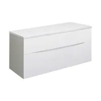 Crosswater Glide II 1000x450mm Wall Hung Vanity Unit  - White Gloss - 7