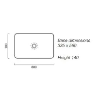 GSI Sand 600 x 380mm Counter Top Basin  - 0