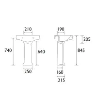 Hatton Full Length Pedestal - 0