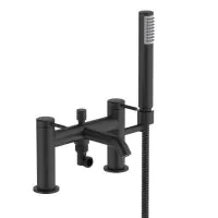 Hoxton Deck Mounted Bath/Shower Mixer - Matt Black - 0