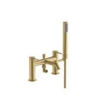 Elevate With Premium Hoxton Bath/Shower Mixer Brushed Brass - 0