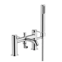 Hoxton Deck Mounted Chrome Bath/Shower Mixer w/ 2TH - 1