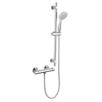 Exposed Thermostatic Shower Valve With Slide Rail & Handset - 0