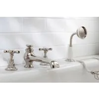 Lefroy Brooks Classic 4 Hole Bath Shower Set - (choose finish) - 1