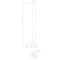  Adjustable Stand Pipe Sleeves For Rim Mount Tap - S/Nickel - 1