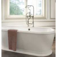 Burlington London 1800 x 850mm Round Freestanding Roll Top Bath - 0