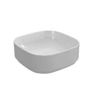 Essentials Ravine 400mm Countertop Basin in White Ceramic - 1