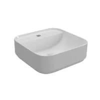 Essentials Ravine 400 x 420mm Bowl with One Tap Hole – White - 1